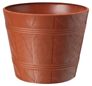 Osłonka drewnopodobna Elba \'4\' 30 cm terracotta (colour 010)